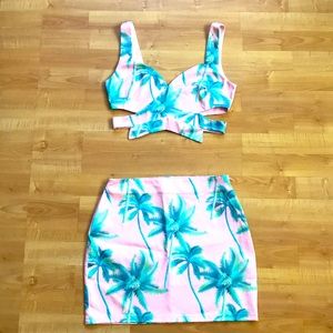 Tobi mini skirt crop top set